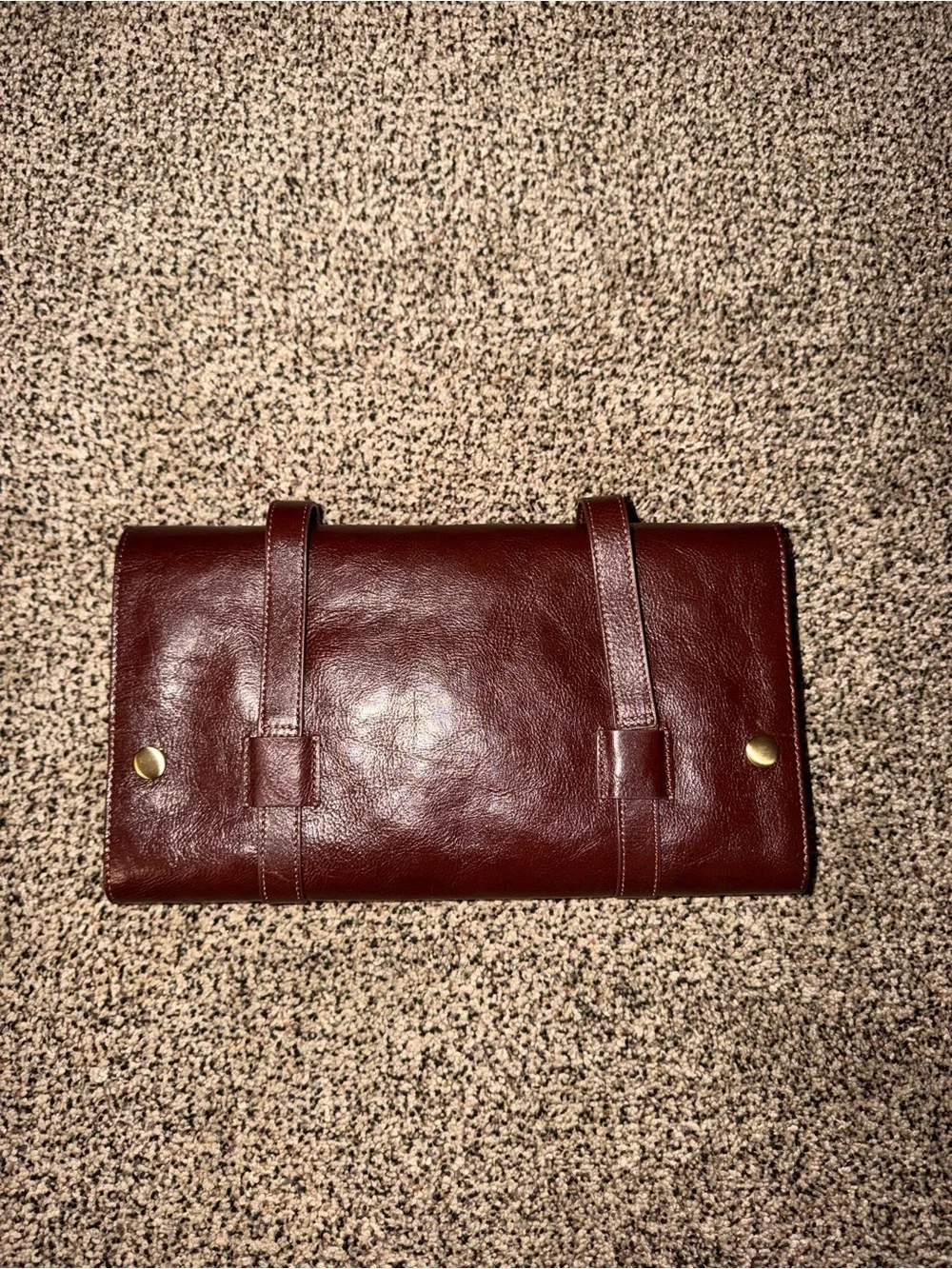 Red Envelope Leather Excursion Travel Case